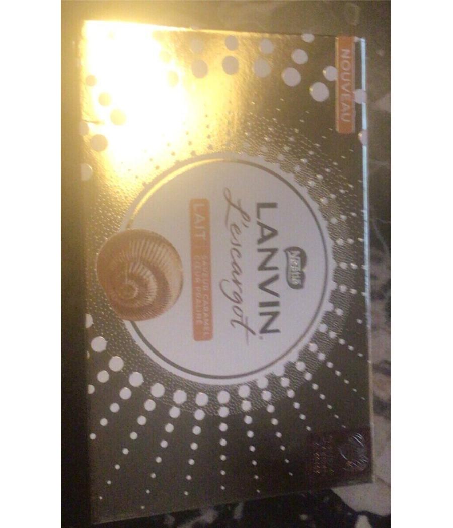 L'ESCARGOT CHOCOLAT FOURRE AU PRALINE CARAMEL LANVIN 164G