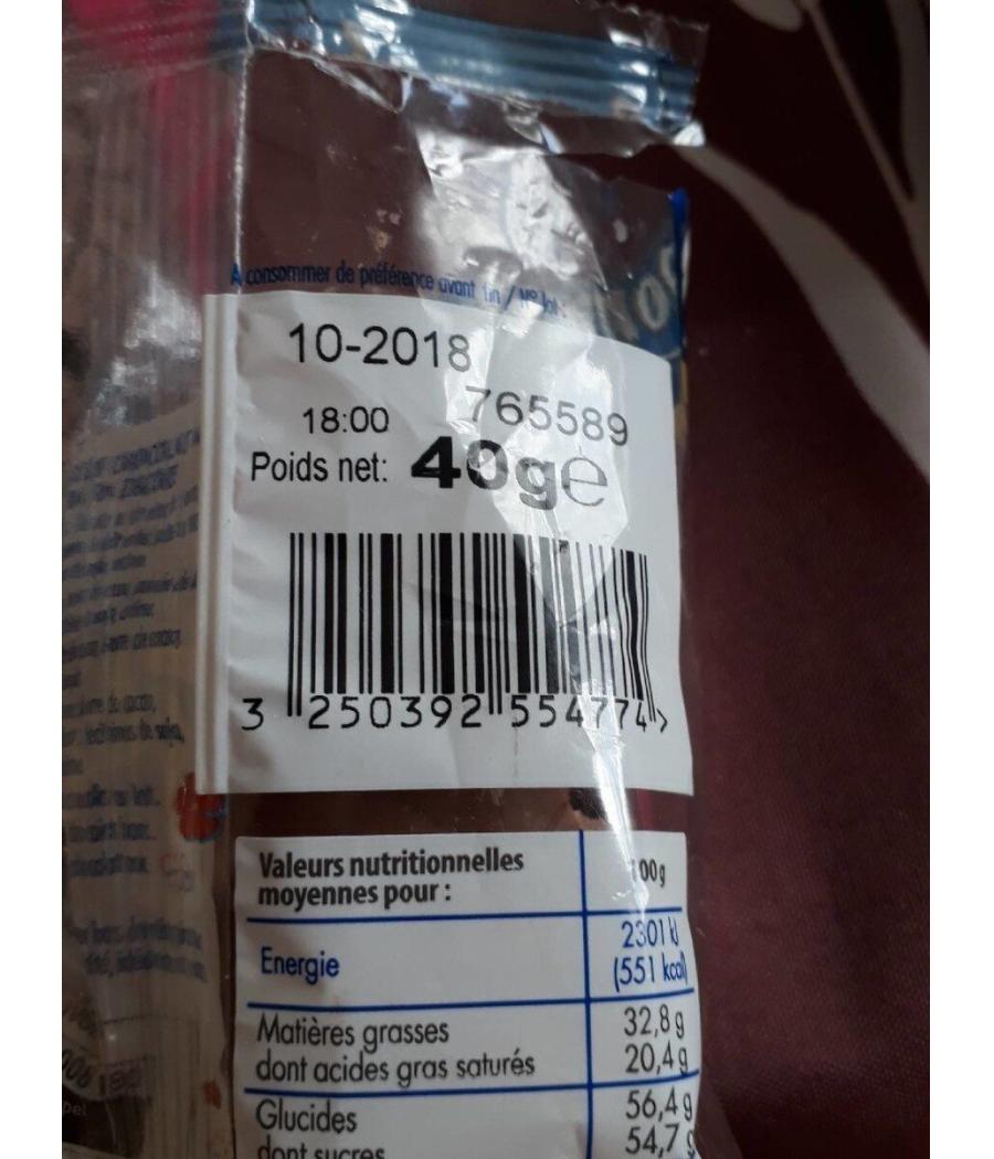 MOULAGE DE CHOCOLAT AU LAIT EXTRA FIN IVORIA 40G