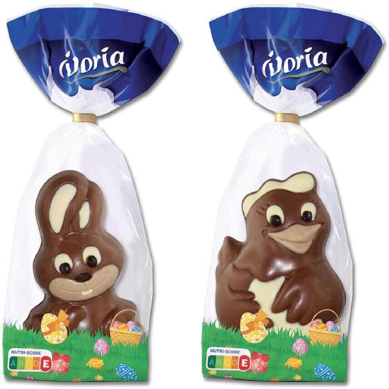 CHOCOLAT MOULAGE LAPIN/POULE CHOCOLAT AU LAIT - 180G