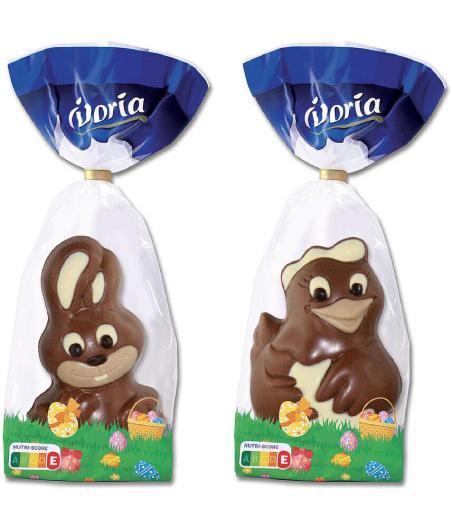 CHOCOLAT MOULAGE LAPIN/POULE CHOCOLAT AU LAIT - 180G