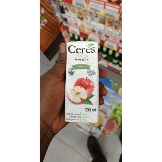 JUS DE FRUITS POMME CERES 250ML PQT (200 ML)