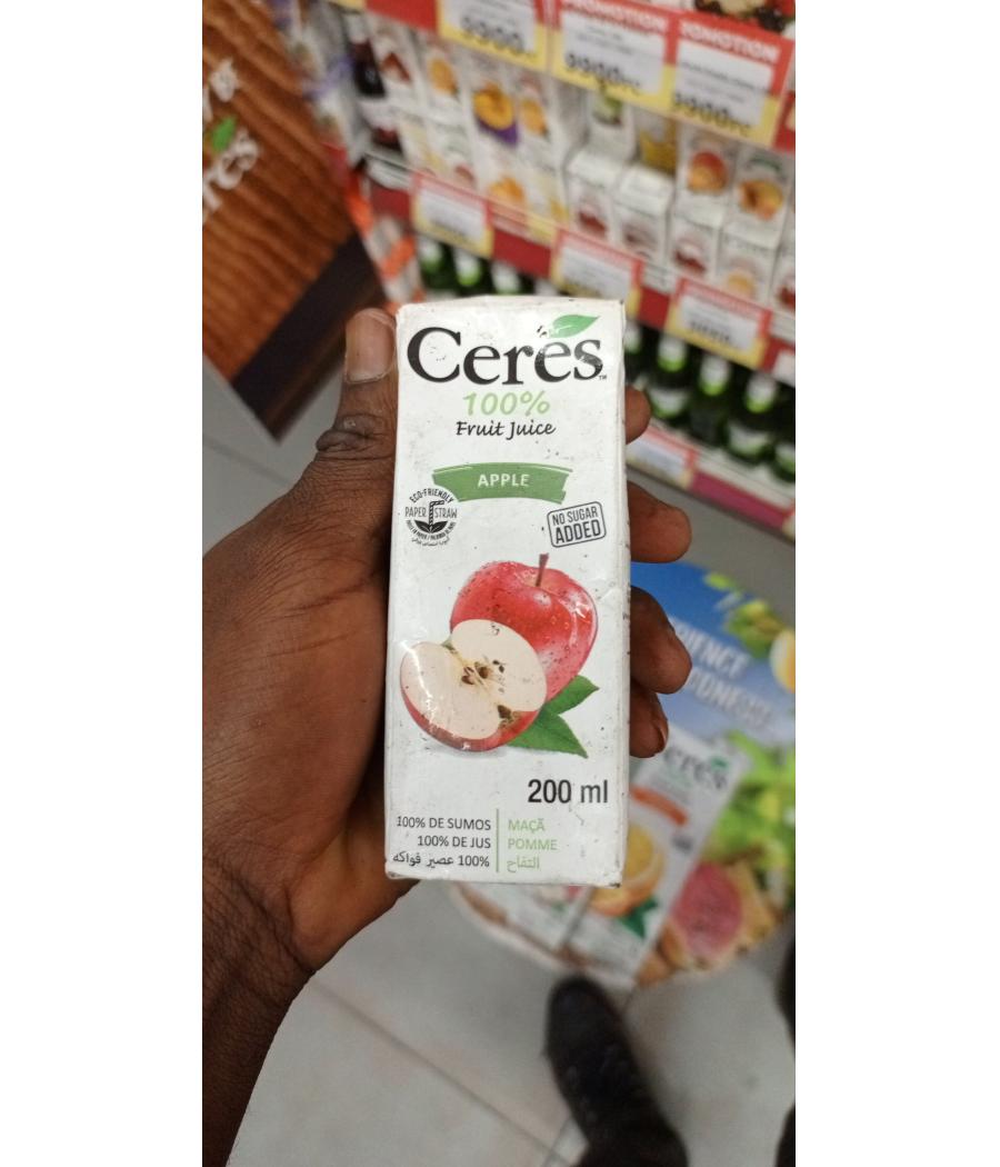 JUS DE FRUITS A LA POMME CERES 200ML