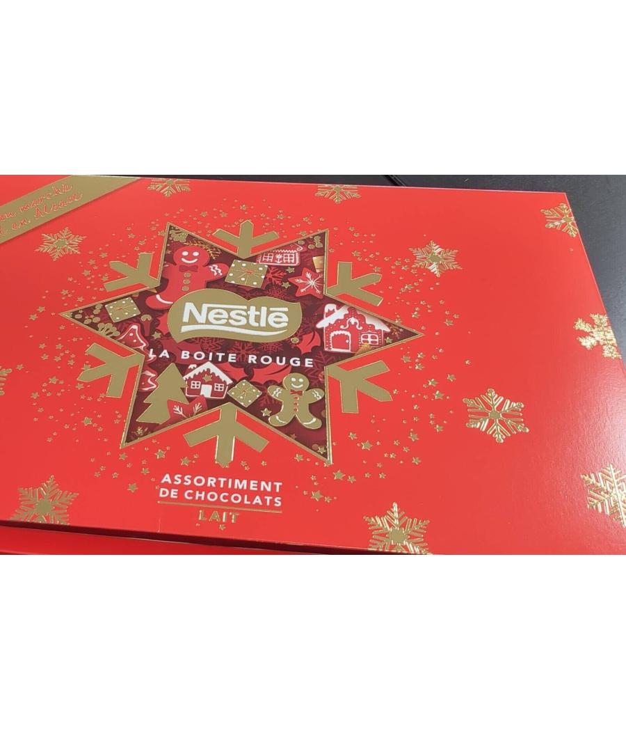 LA BOITE ROUGE SAVEURS CHOCOLAT AU  LAIT NESTLE 385G