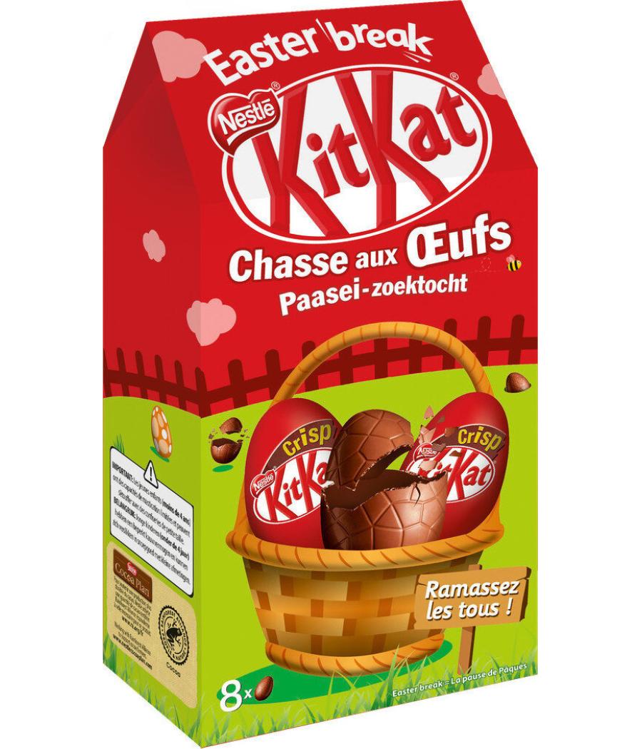 OEUF EN CHOCOLAT AU LAIT 8 OEUF KITKAT NESTLE 120G