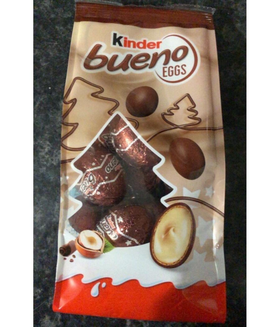 ASSORTIMENT DE CHOCOLATS AU LAIT FOURRES LAIT ET NOISETTES KINDER BUENO EGGS 140G