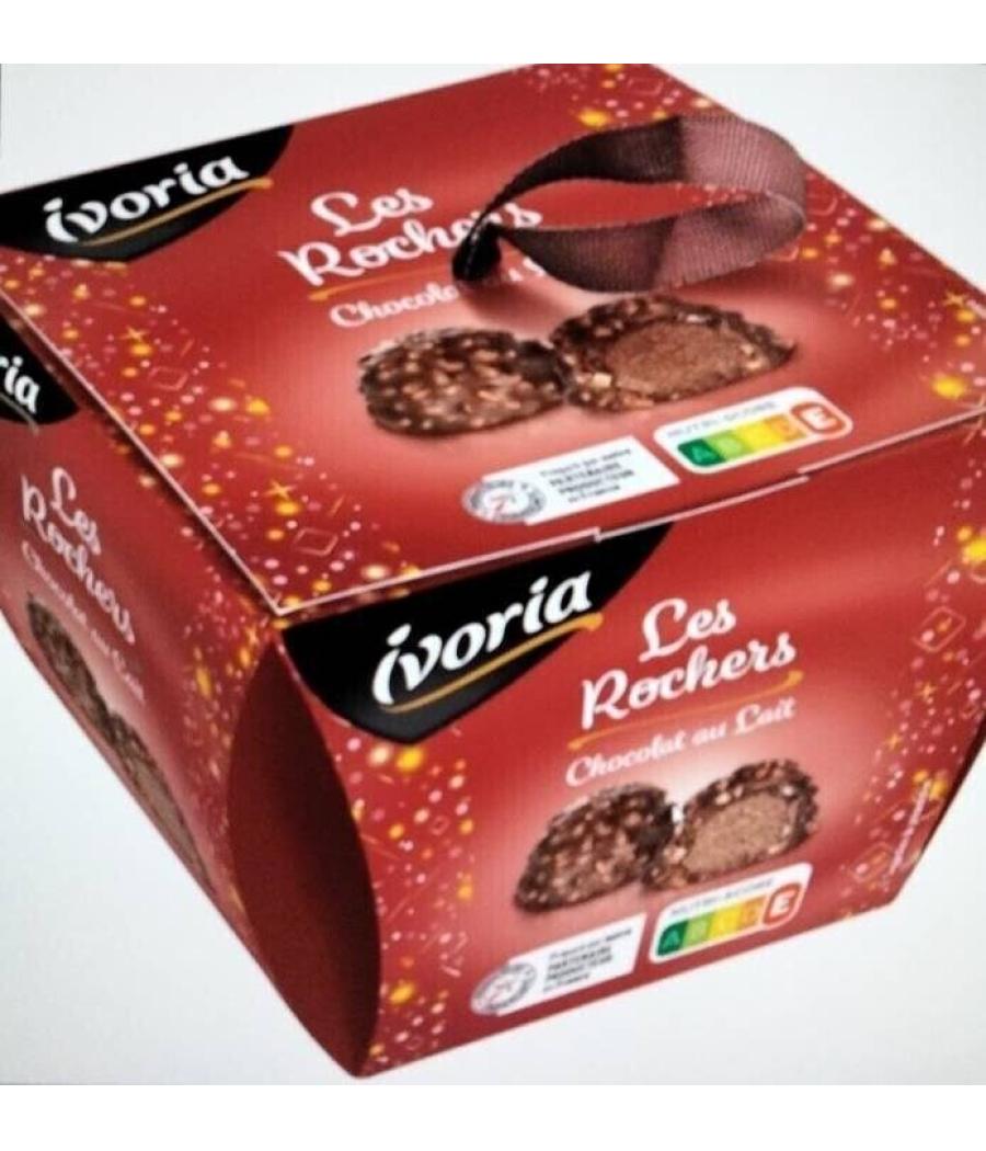 CHOCOLAT AU LAIT PRALINES ET CROUSTILLANT IVORIA 195G