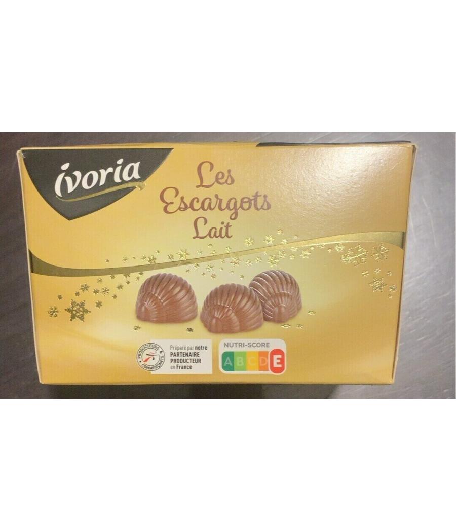 CHOCOLAT PRALINES AU LAIT EN FORME D'ESCARGOT IVORIA 195G