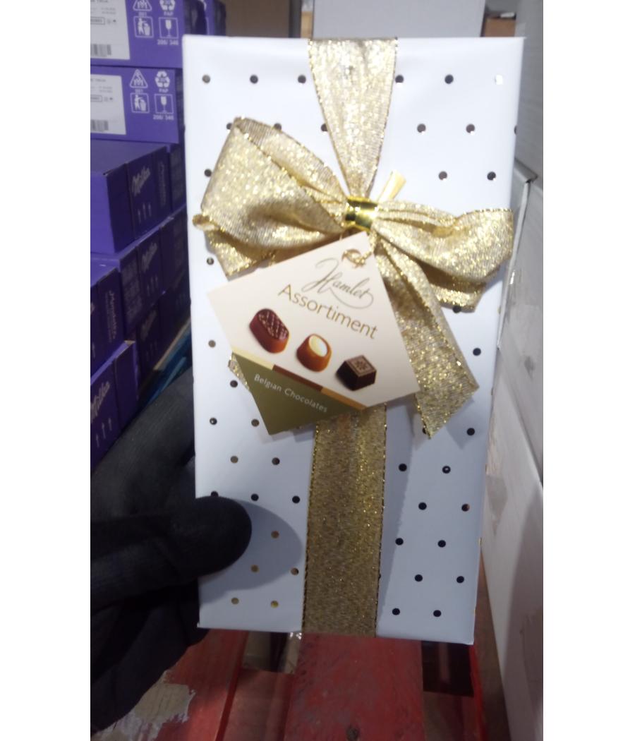 ASSORTISSEMENTS DE CHOCOLAT BELGE ( LAIT,NOIR ET PRALINE) HAMLET 125G