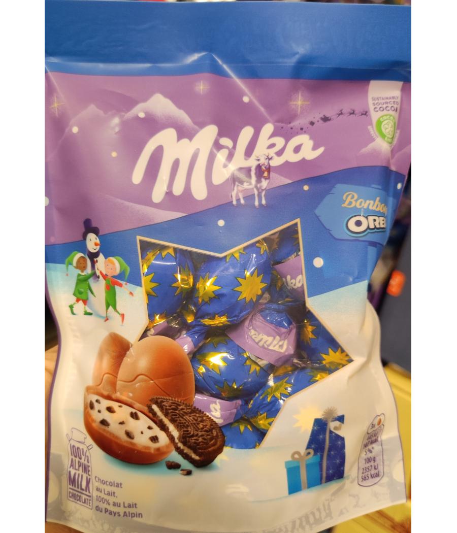 BOUCHES DE CHOCOLAT AU LAIT MILKA OREO 86G