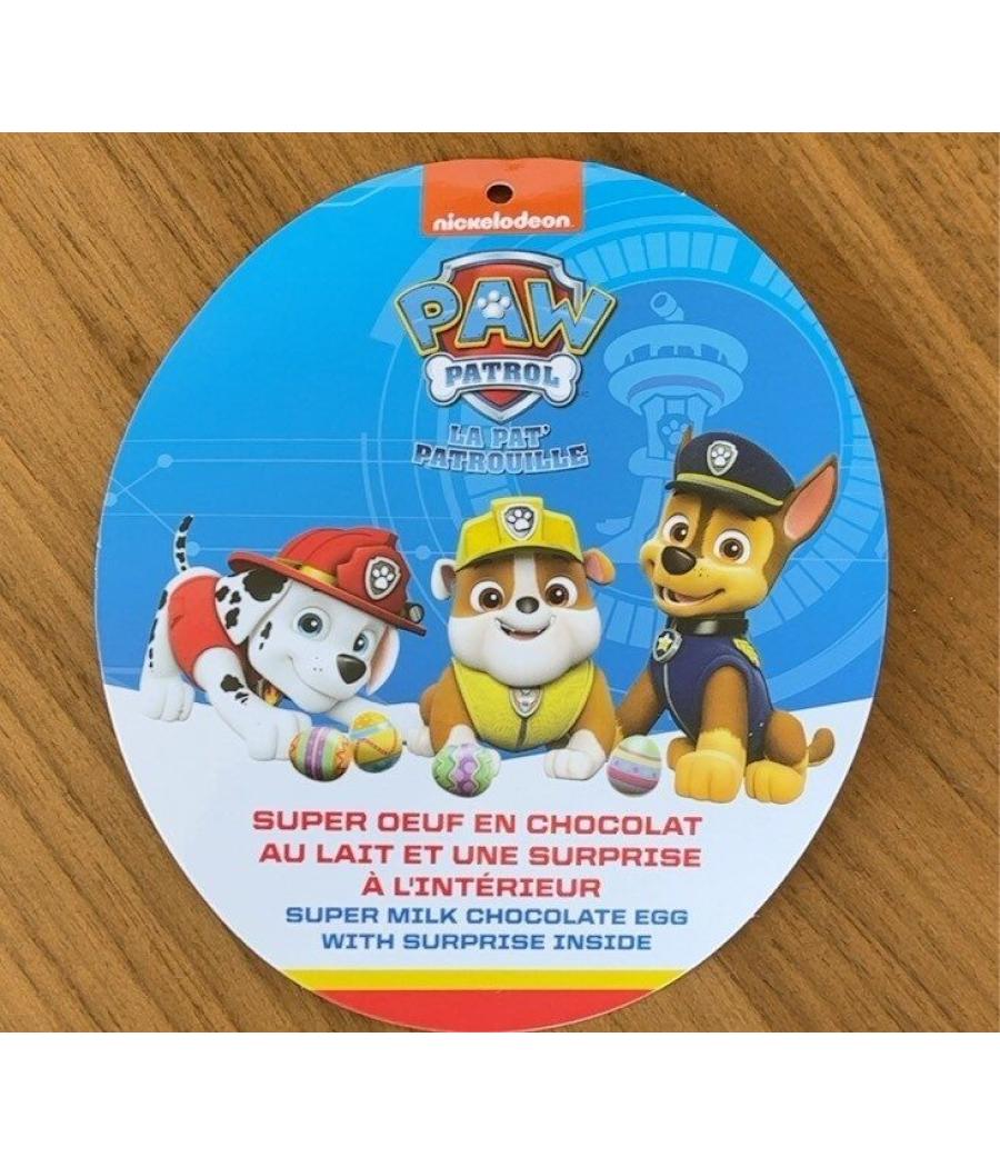 SUPER ŒUF EN CHOCOLAT AU LAIT PAW PATROL NICKELODEON 150G
