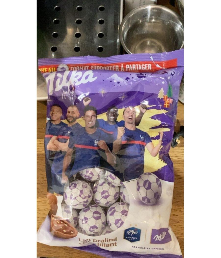 CHOCOLAT AU LAIT PRALINE CROUSTILLANT MOULAGE BALLON  MILKA 350G