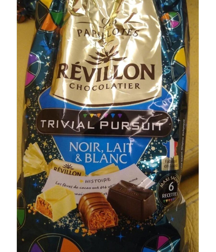 CHOCOLAT NOIR LAIT ET BLANC PAPILLOTES REVILLON 510G