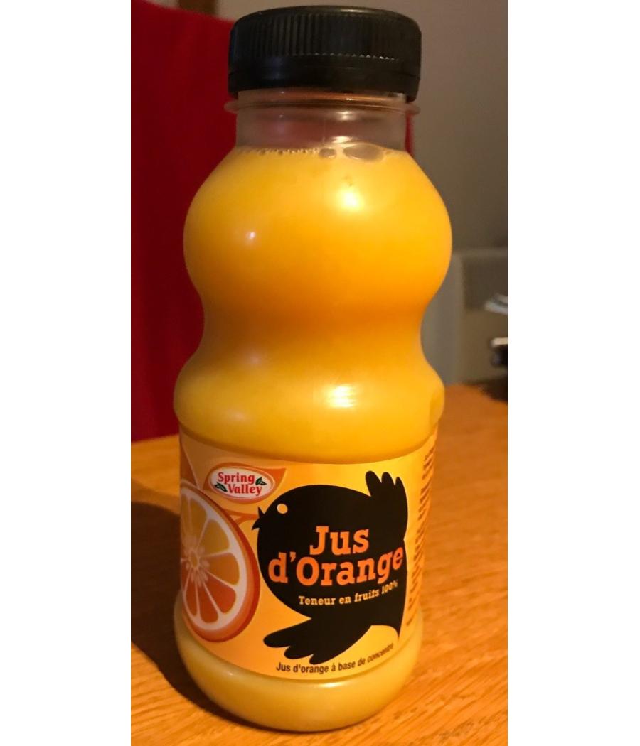 JUS 100% ORANGE SPRING VALLEY 33CL