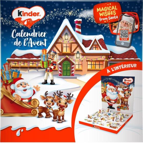 CHOCOLAT KINDER CALENDRIER DE L'AVENT POP UP 123G