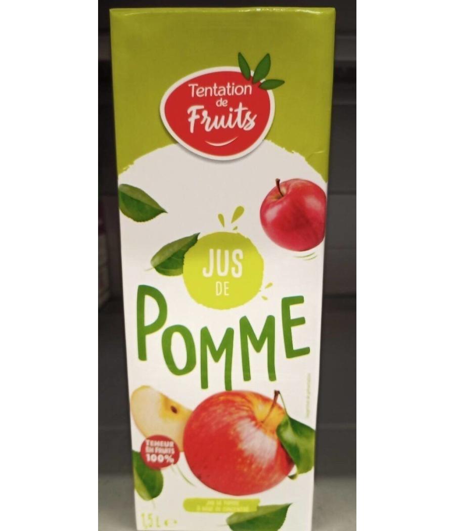 JUS DE POMME TENTATION DE FRUITS 1,5L