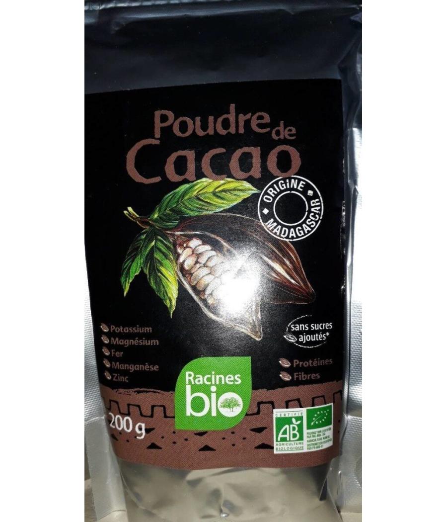 POUDRE DE CACAO RACINES BIO 200G