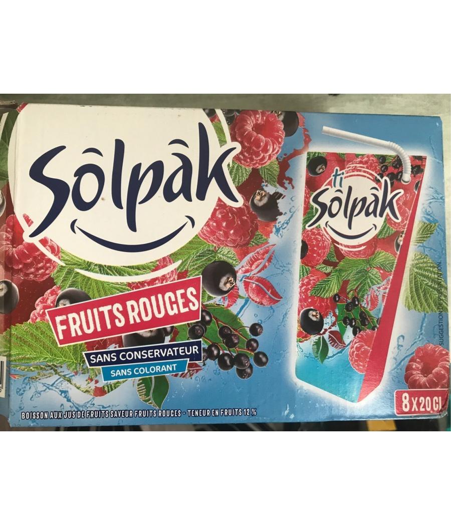 FRUITS ROUGES SOLPAK 8X 20G