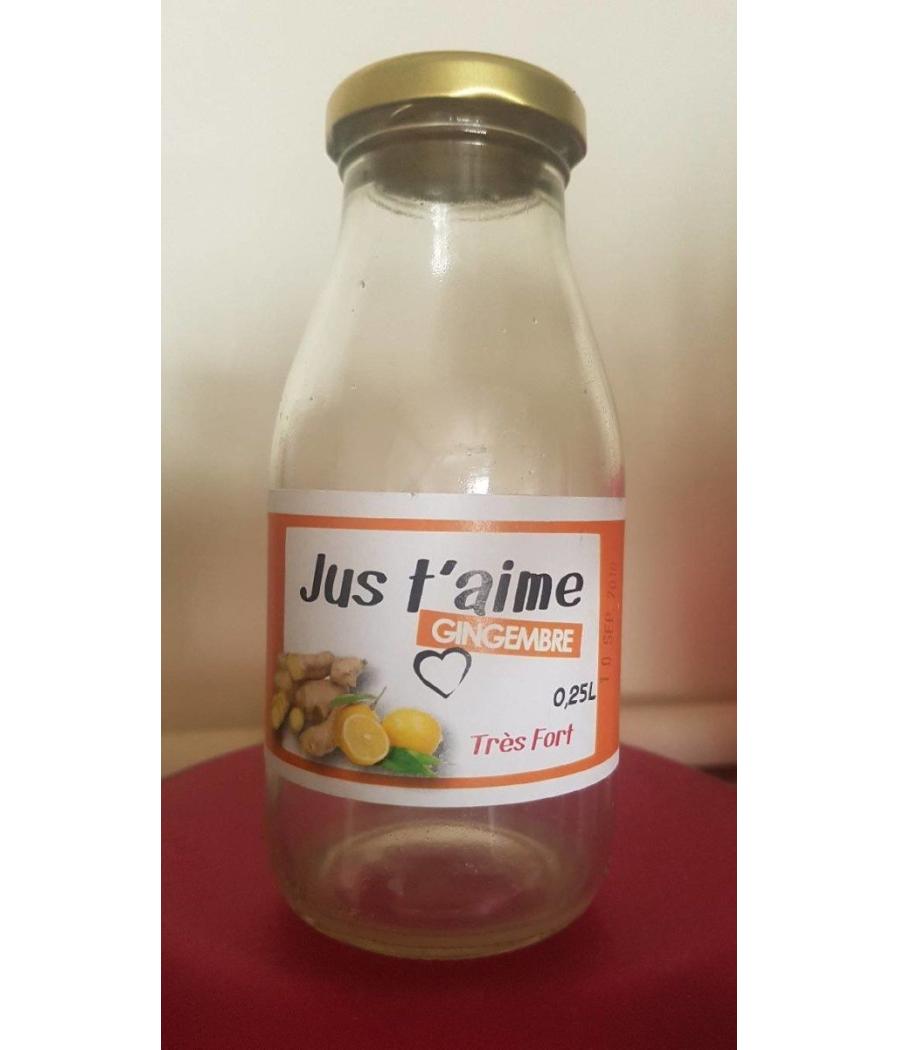 JUS DE FRUITS CONCENTRE A BASE GINGEMBRE T'AIME 0.25L