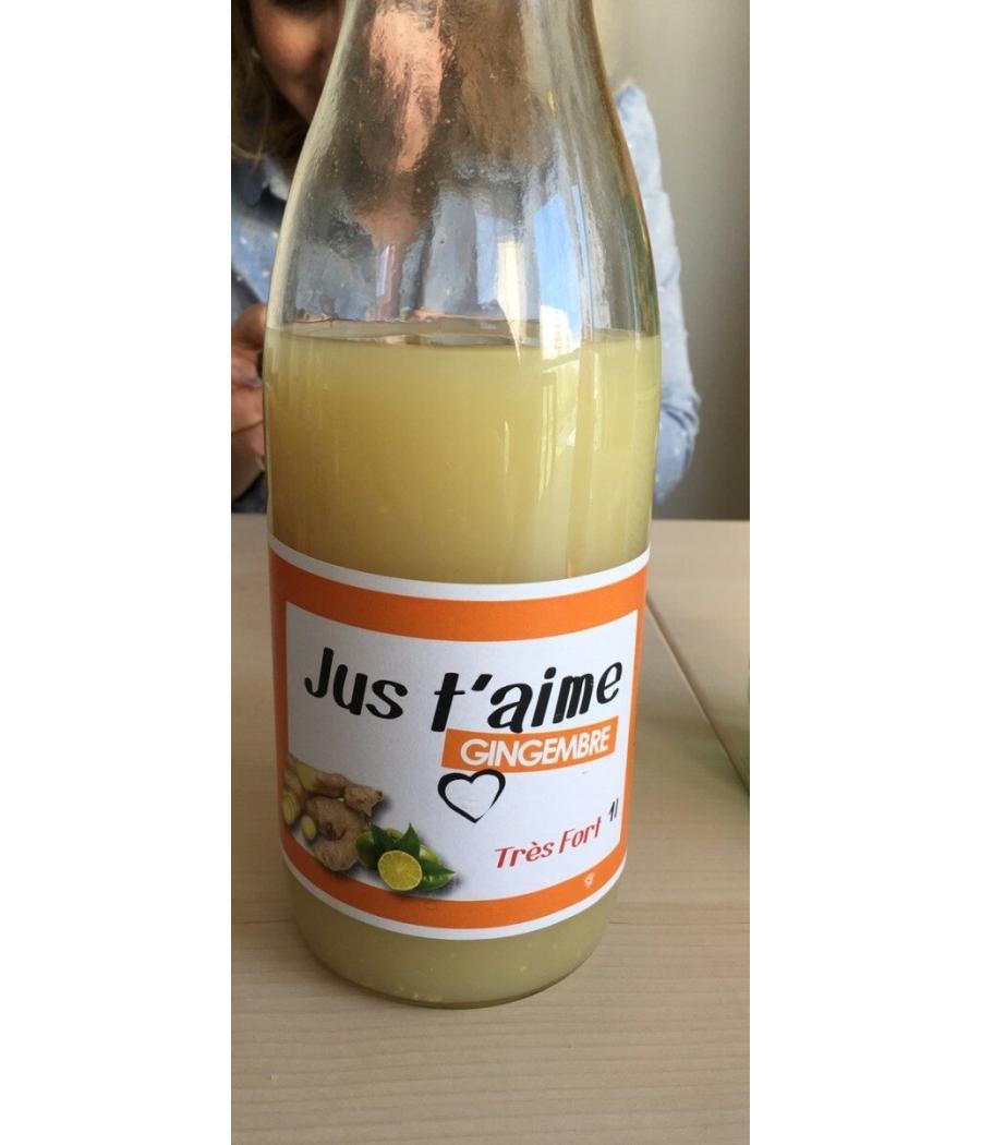 JUS DE FRUITS CONCENTRE A BASE GINGEMBRE T'AIME 1L