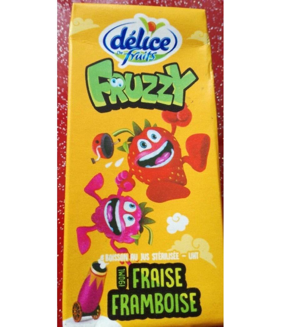 JUS DE FRUITS FRAISE ET FRAMBOISE FRUZZY DELICE 190ML