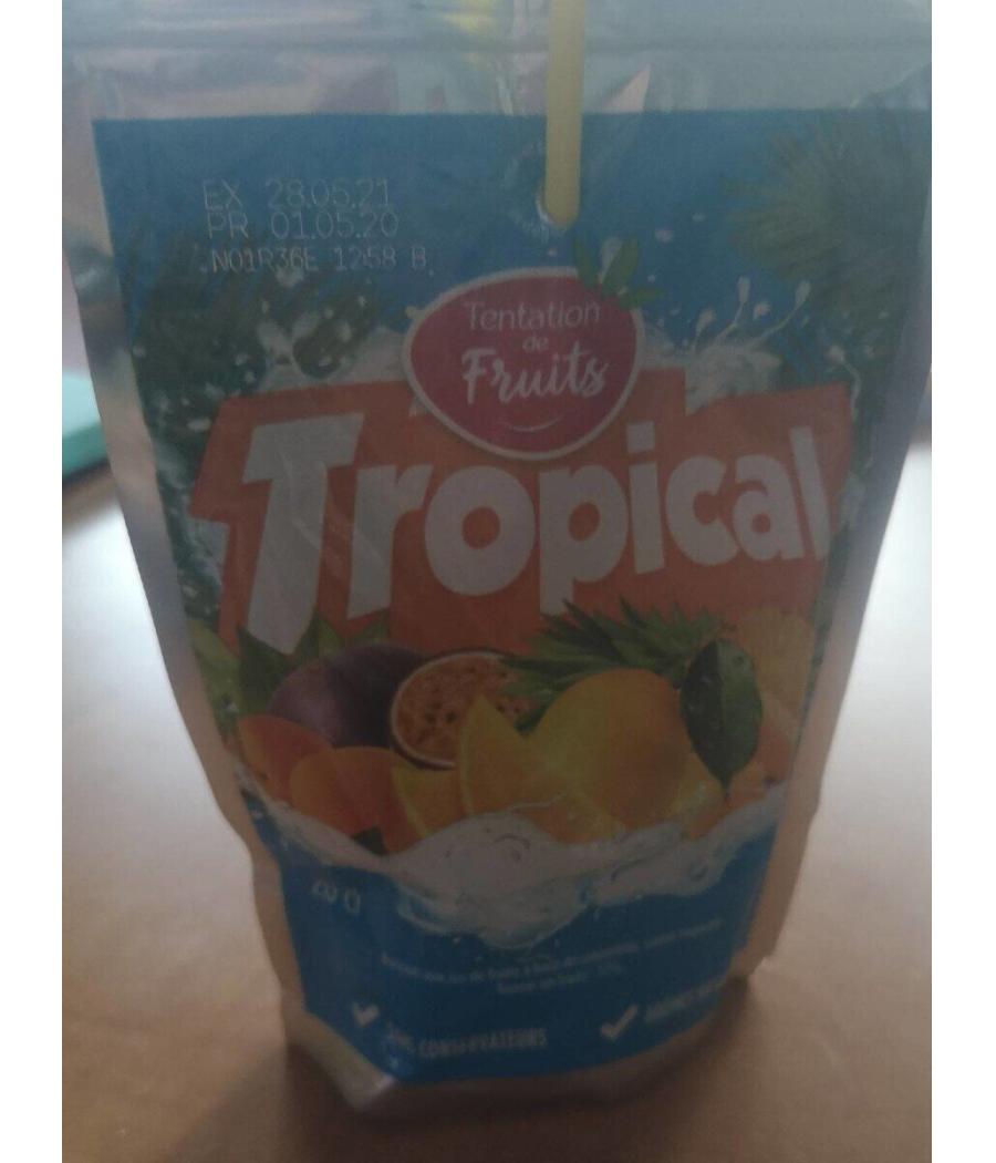 JUS DE FRUITS TROPICAL  TANTATION DE FRUITS  200ML