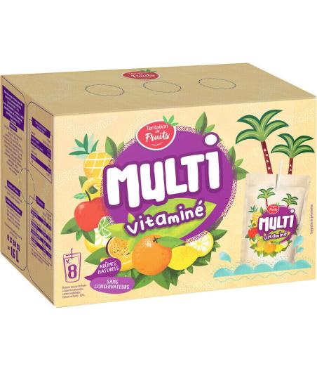 JUS DE FRUITS MULTI VITAMINE TANTATION DE FRUITS 8X20CL