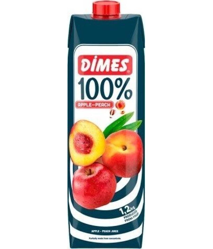 JUS DE FRUITS POMME & PEACH JUICE DIMES 1L