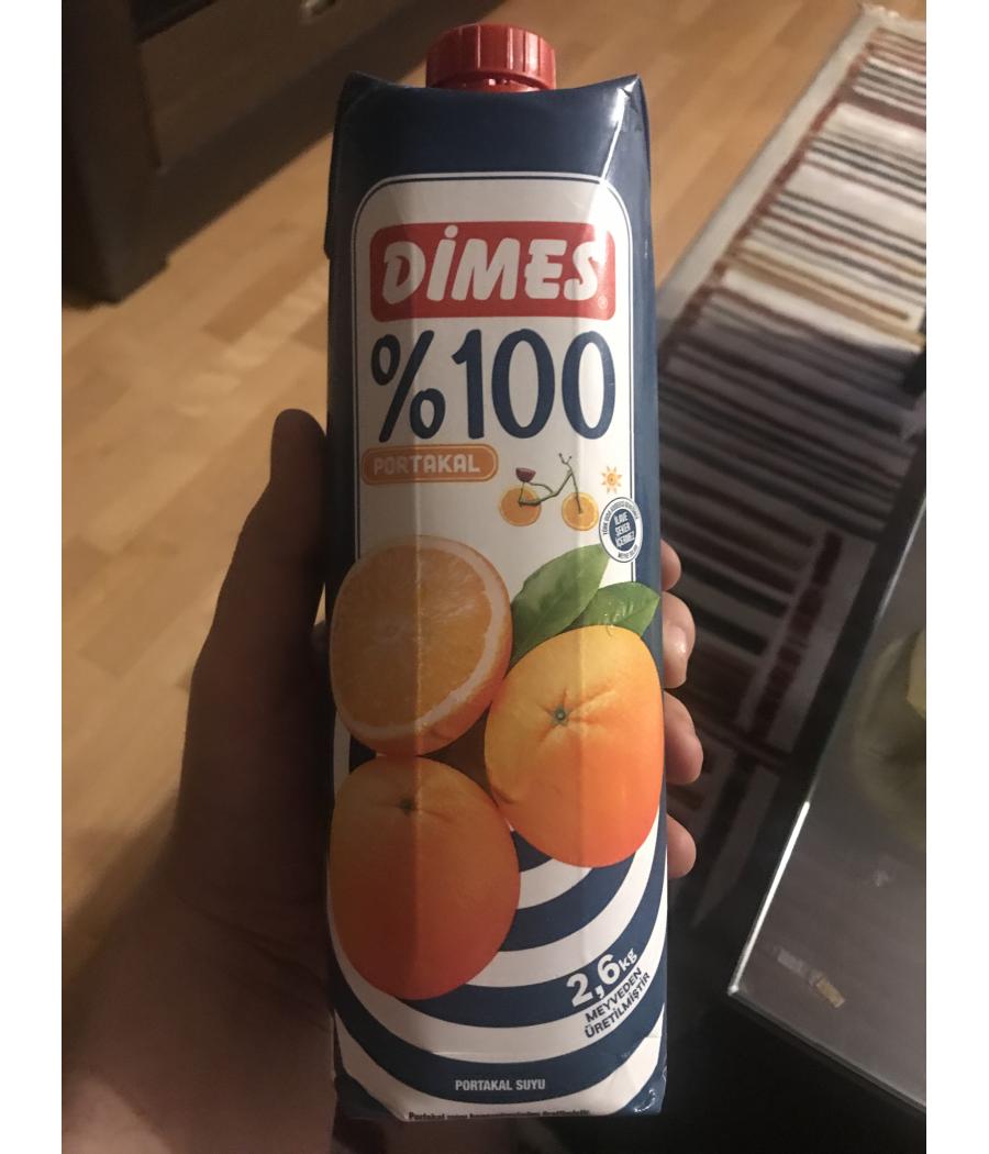 JUS DE FRUITS D'ORANGE DIMES 1L