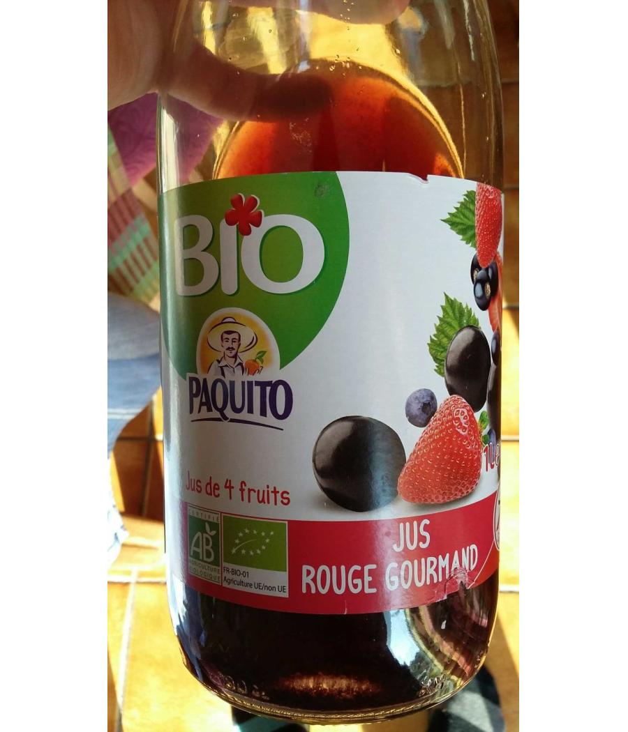 JUS DE FRUITS ROUGE GOURMAND BIO PAQUITO 1L