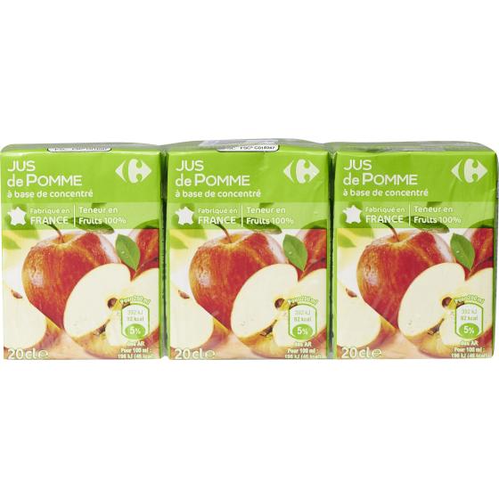 JUS DE POMME CARREFOUR 6x20CL