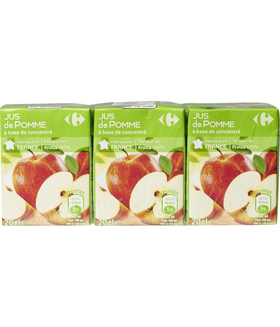 JUS DE POMME CARREFOUR 6x20CL