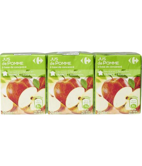 JUS DE POMME CARREFOUR 6x20CL