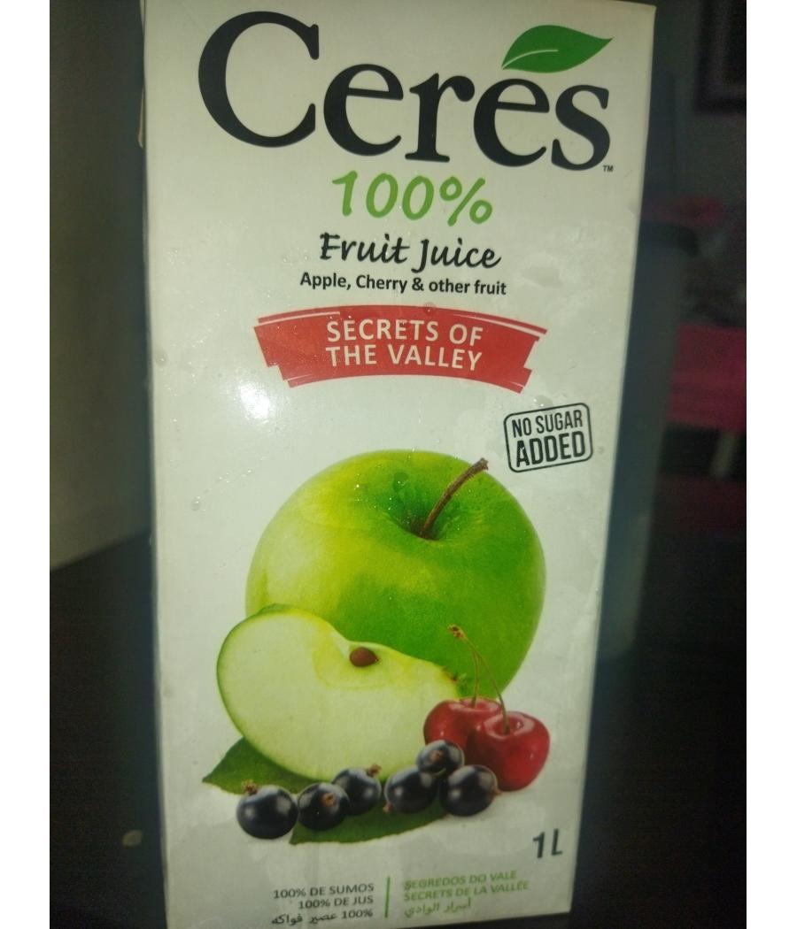 JUS DE FRUITS SANS SUCRE AJOUTE CERES 1L