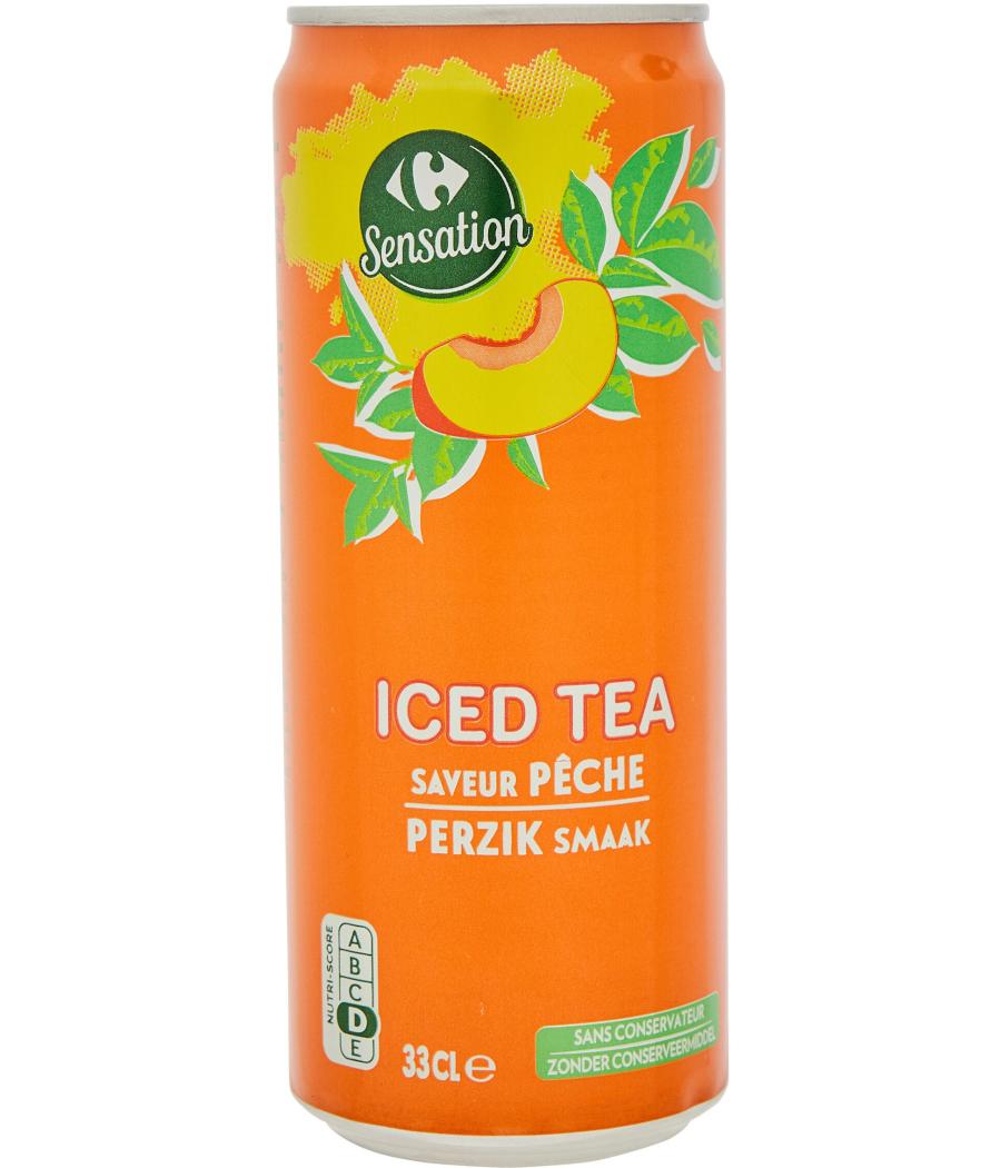 ICED TEA SAVEUR PECHE CARREFOUR 33CL