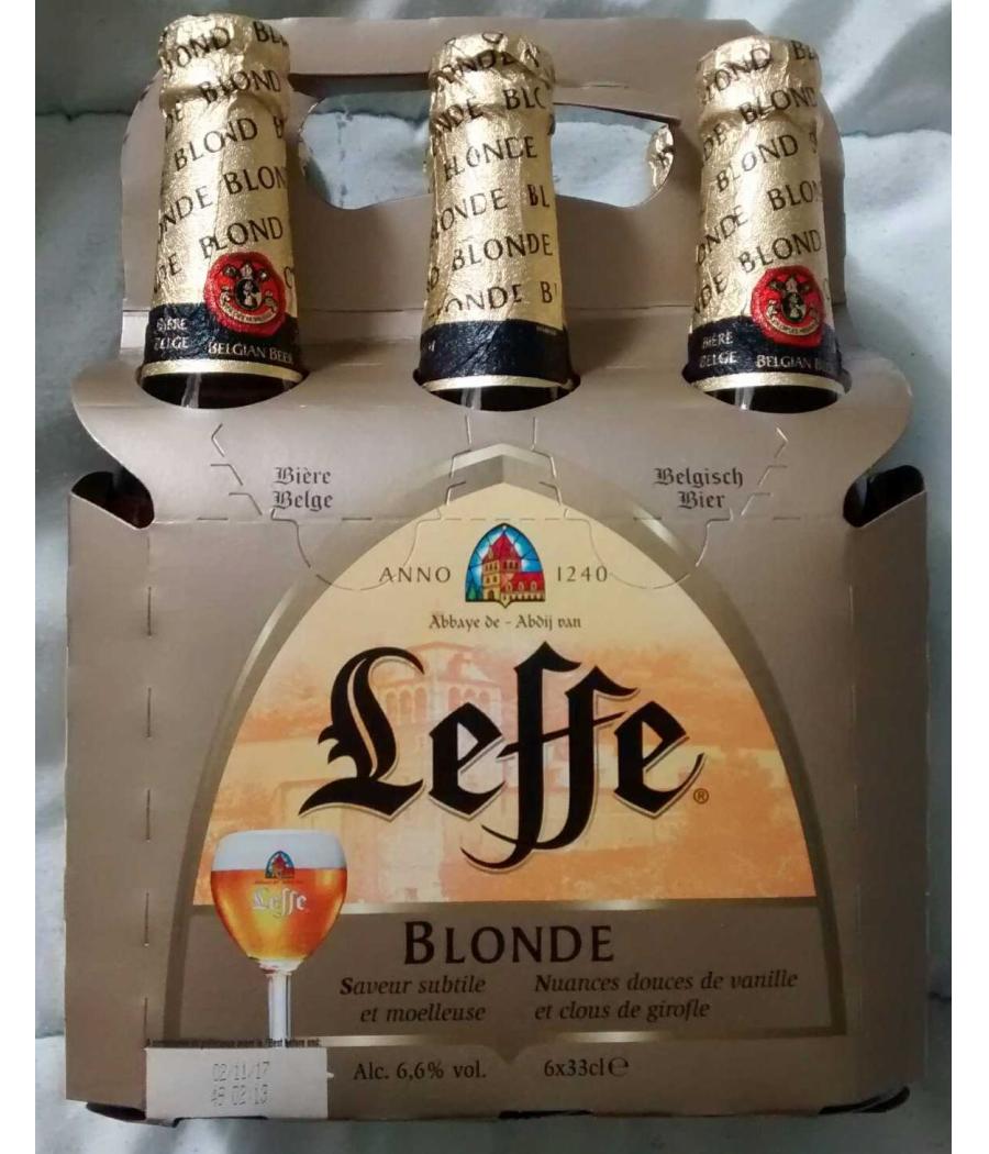 BIERE LEFFE BLONDE 6X33CL