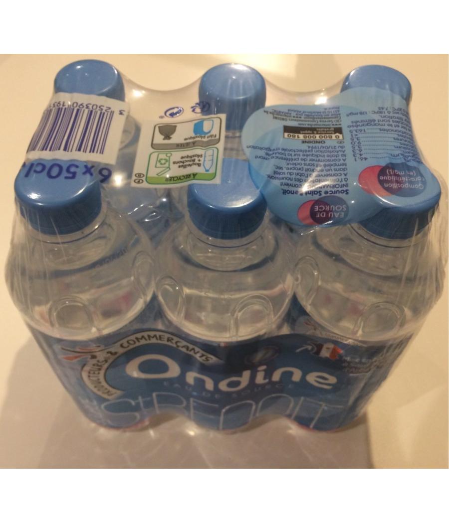 EAU DE SOURCE ONDINE 6 X 50CL PACK 6