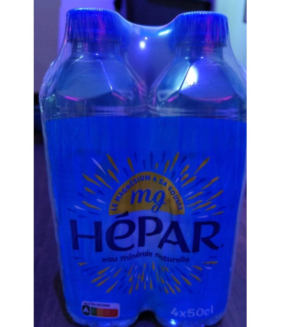 EAU HEPAR  DE SOURCE MINERALE NATURELLE 4X50CL PACK 4