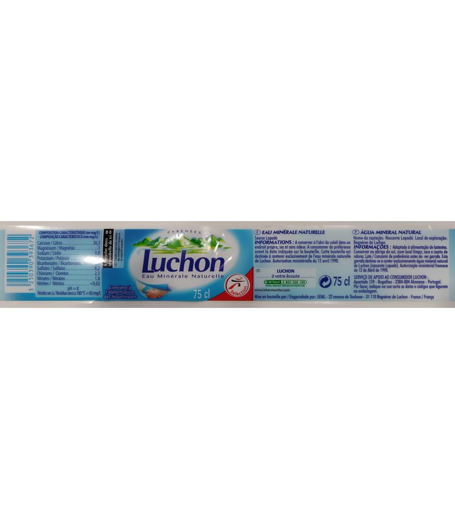EAU DE SOURCE MINERALE  LUCHON NATURELLE 75CL