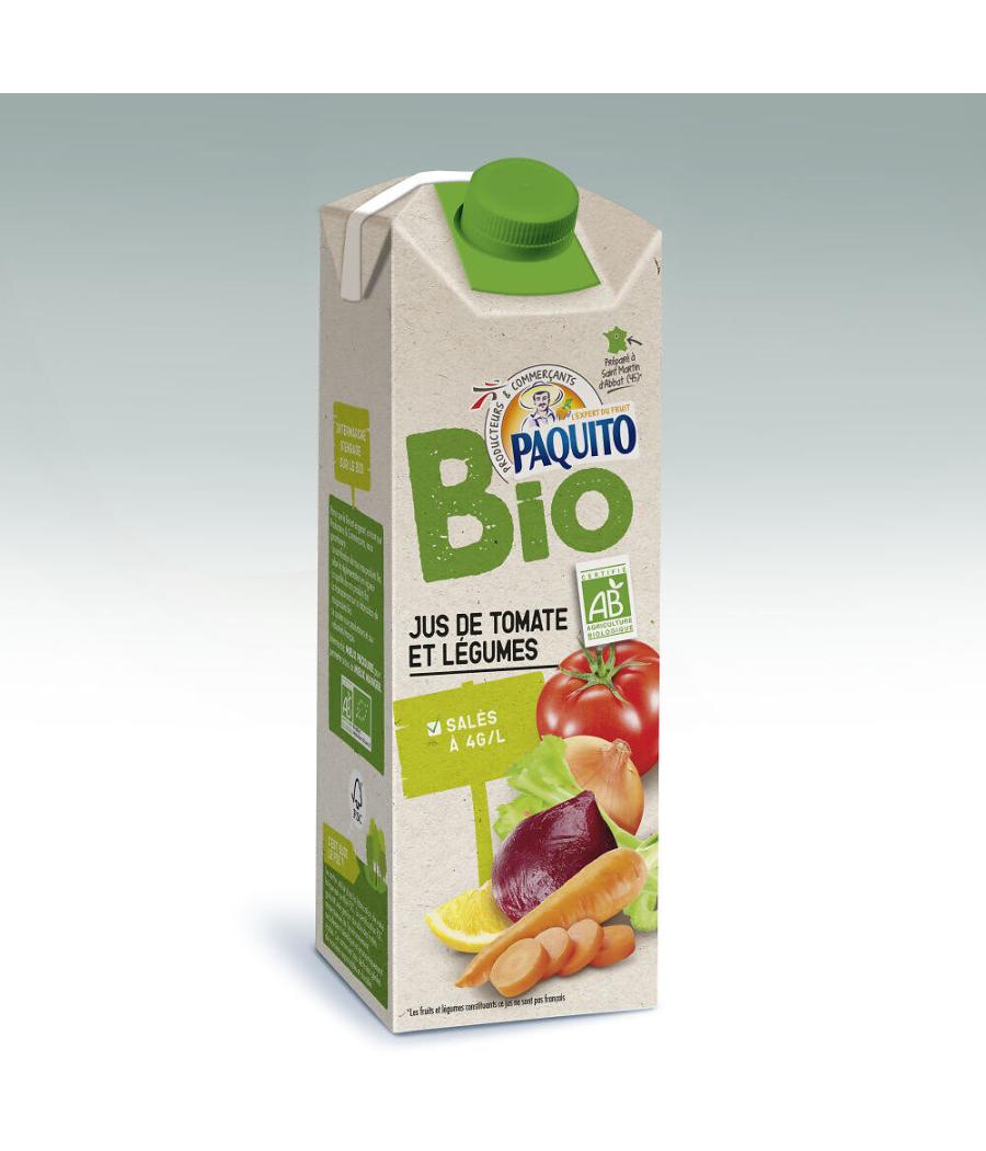 JUS DE TOMATE ET LEGUMES SALES PAQUITO BIO 75CL