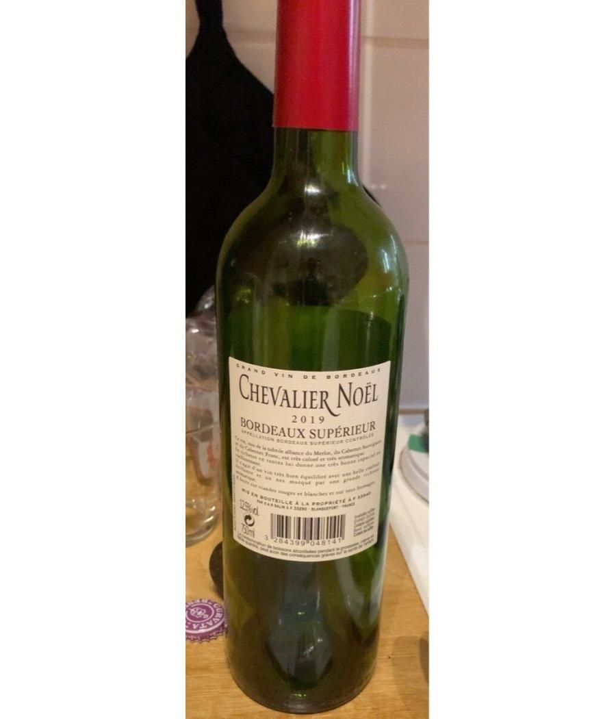 VIN CHEVALIER NOEL BORDEAUX SUPERIEUR 750ML