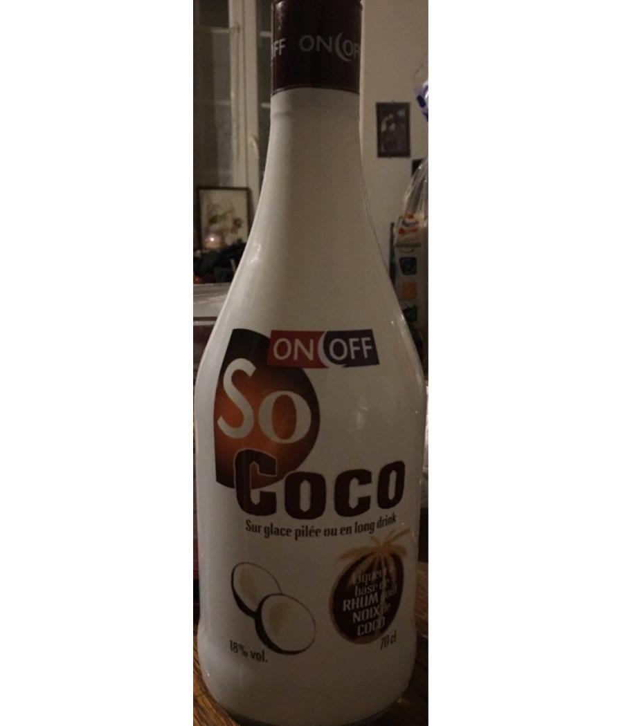 LIQUEUR AU RHUM ET NOIX DE COCO ON OFF 70CL