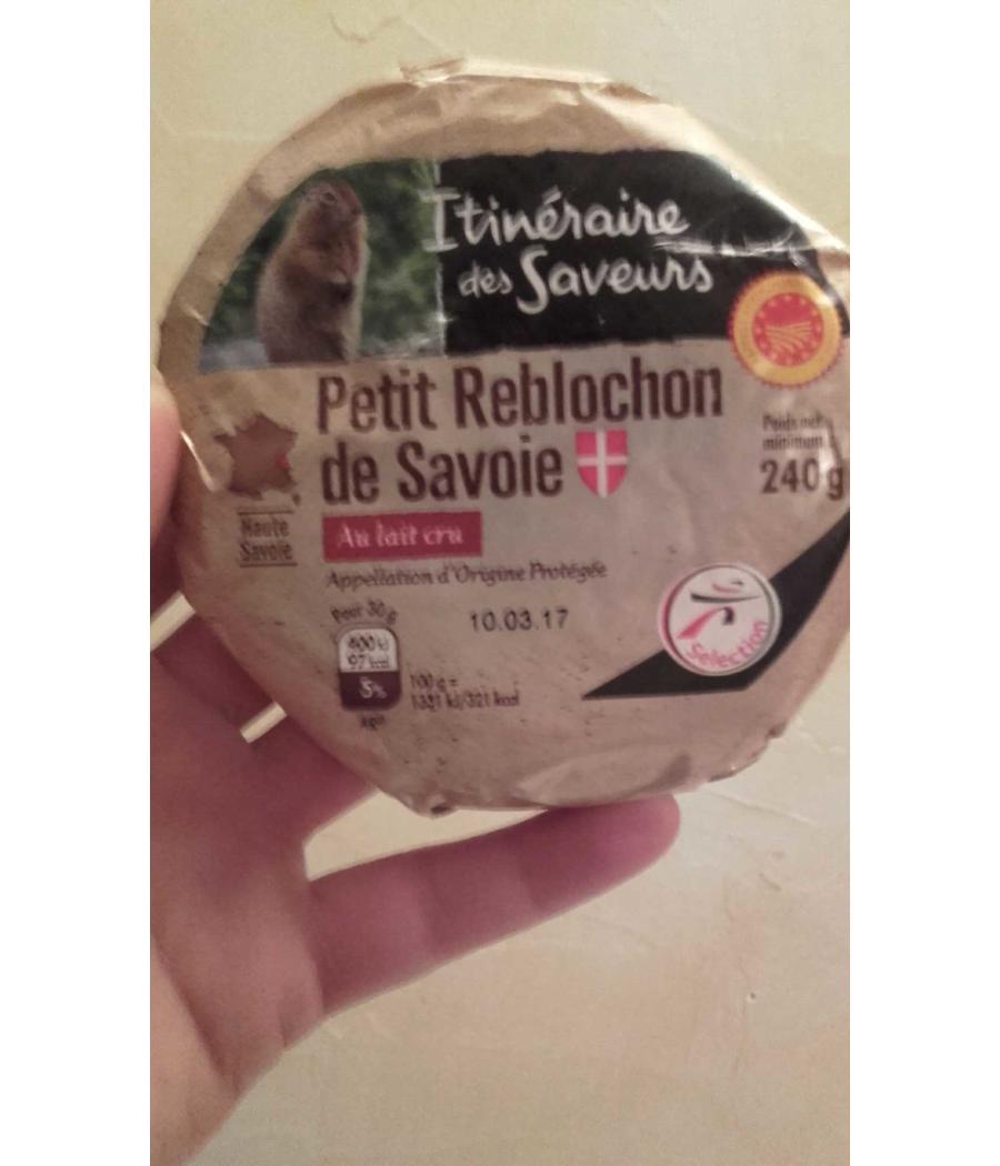 REBLOCHON DE SAVOIE AU LAIT CRU ITINERAIRE DE SAVOIE 240 G