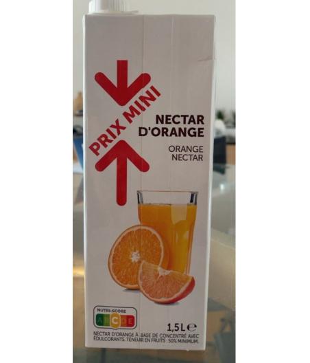 JUS DE FRUITS NECTAR D’ORANGE (1,5 L)