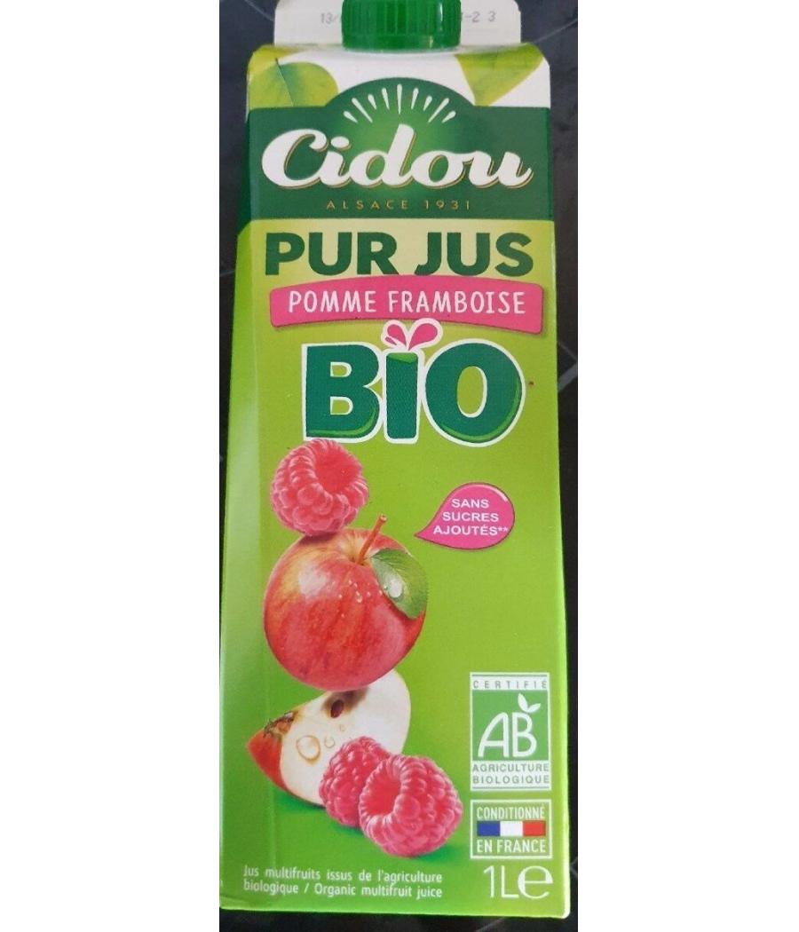 JUS DE FRUITS CIDOU PUR POMME FRAMBOISE 1L