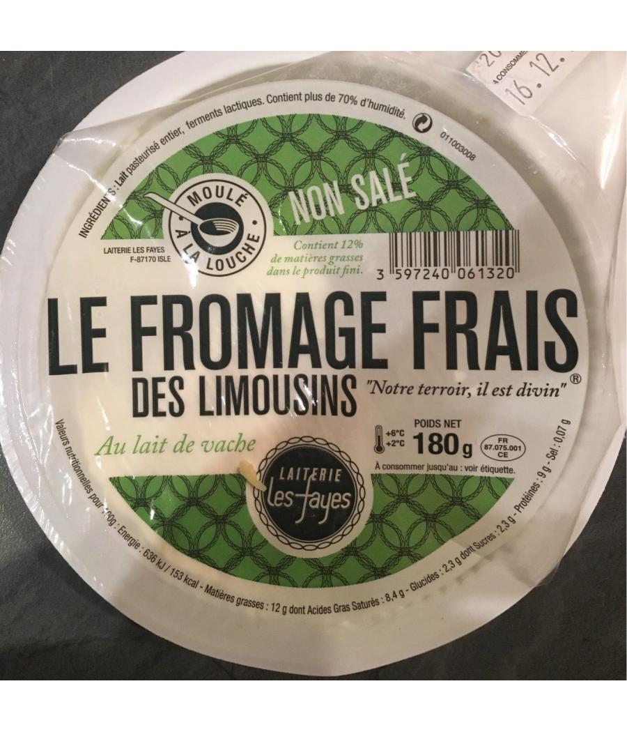 FROMAGE FRAIS DES LIMOUSINS 180 G