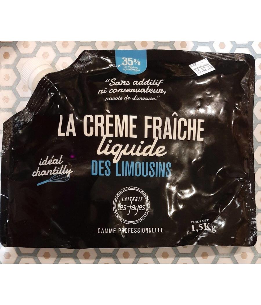 LA CREME FRAICHE LIQUIDE DES LIMOUSINS 1,5KG