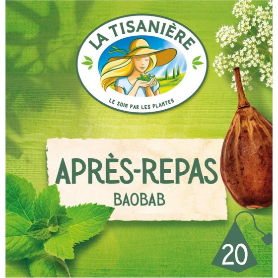INFUSION LA TISANIERE BAOBAB 20 SACHETS 37G