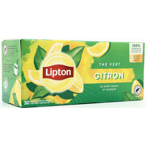 THE VERT CITRON LIPTON 30 SACHETS 48G