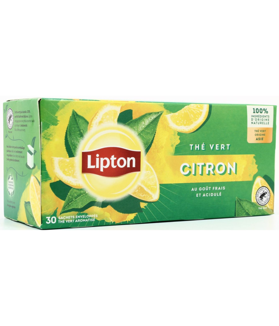 THE VERT CITRON LIPTON 30 SACHETS 48G