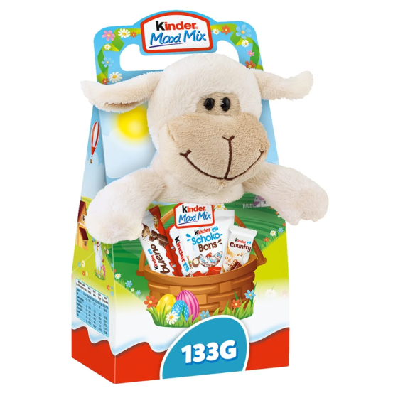 ASSORTISSEMENTS DE CHOCOLAT AVEC SA PELUCHE KINDER 133G